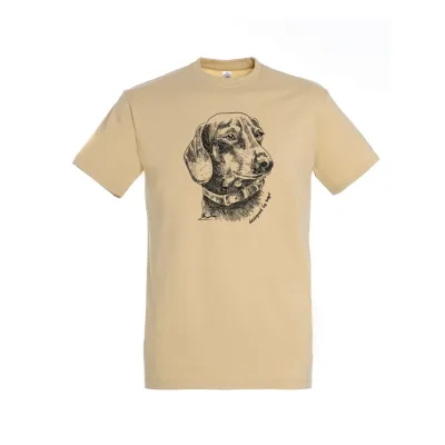 TOP Kereknyakú póló tacskó mintával (100% pamut 190 g/m2)