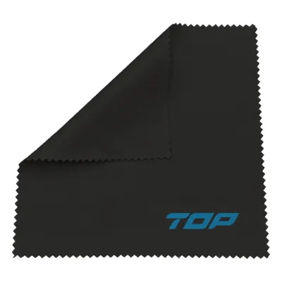 TOP OPTICLOTH tisztítókendő szemüvegekhez, 10db/csomag, fekete
