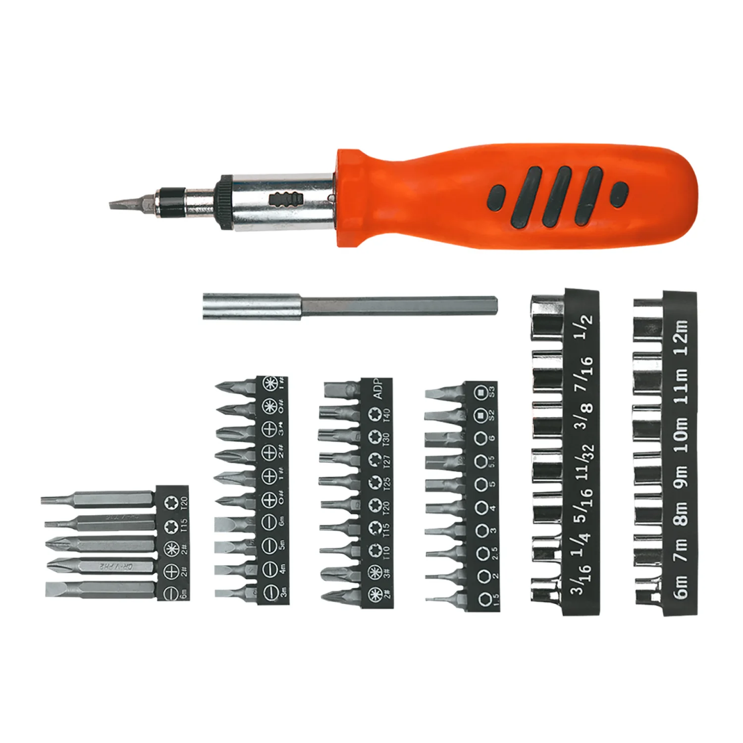 Top Tools Bitfejes csavarhúzó készlet 52db, racsnis
