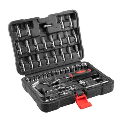 Top Tools Dugókulcskészlet + bitkészlet 1/4", 49db