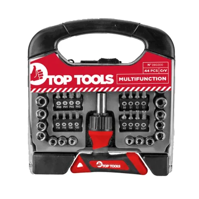 Top Tools Dugókulcskészlet + bitkészlet, 44db csavarhúzók és bitfej