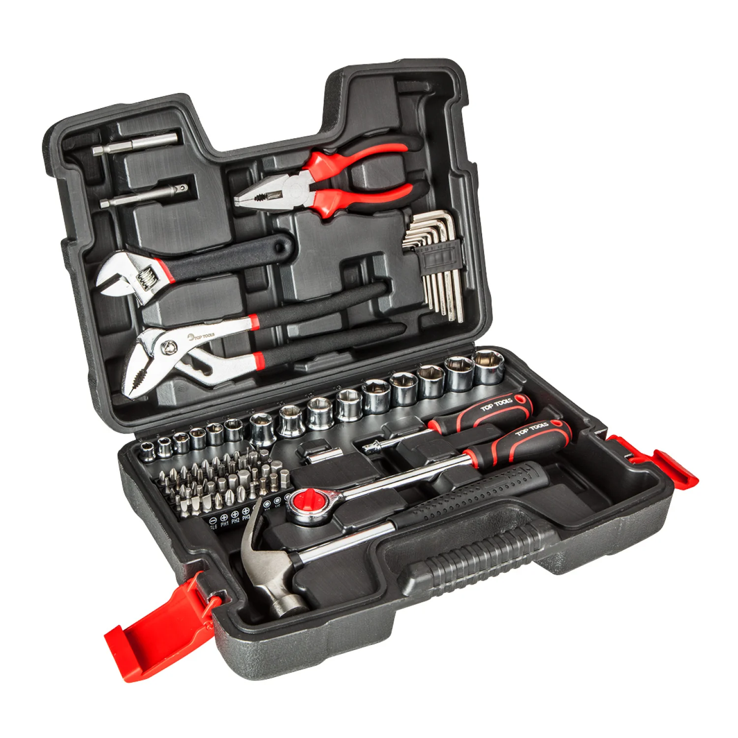 Top Tools Szerszámkészlet 1/4", 1/2" 81db kéziszerszám