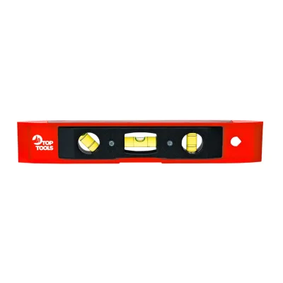 Top Tools Torpedó vízmérték 230mm, 3 libella, mágneses, min. rendelés: 6db mérőeszköz