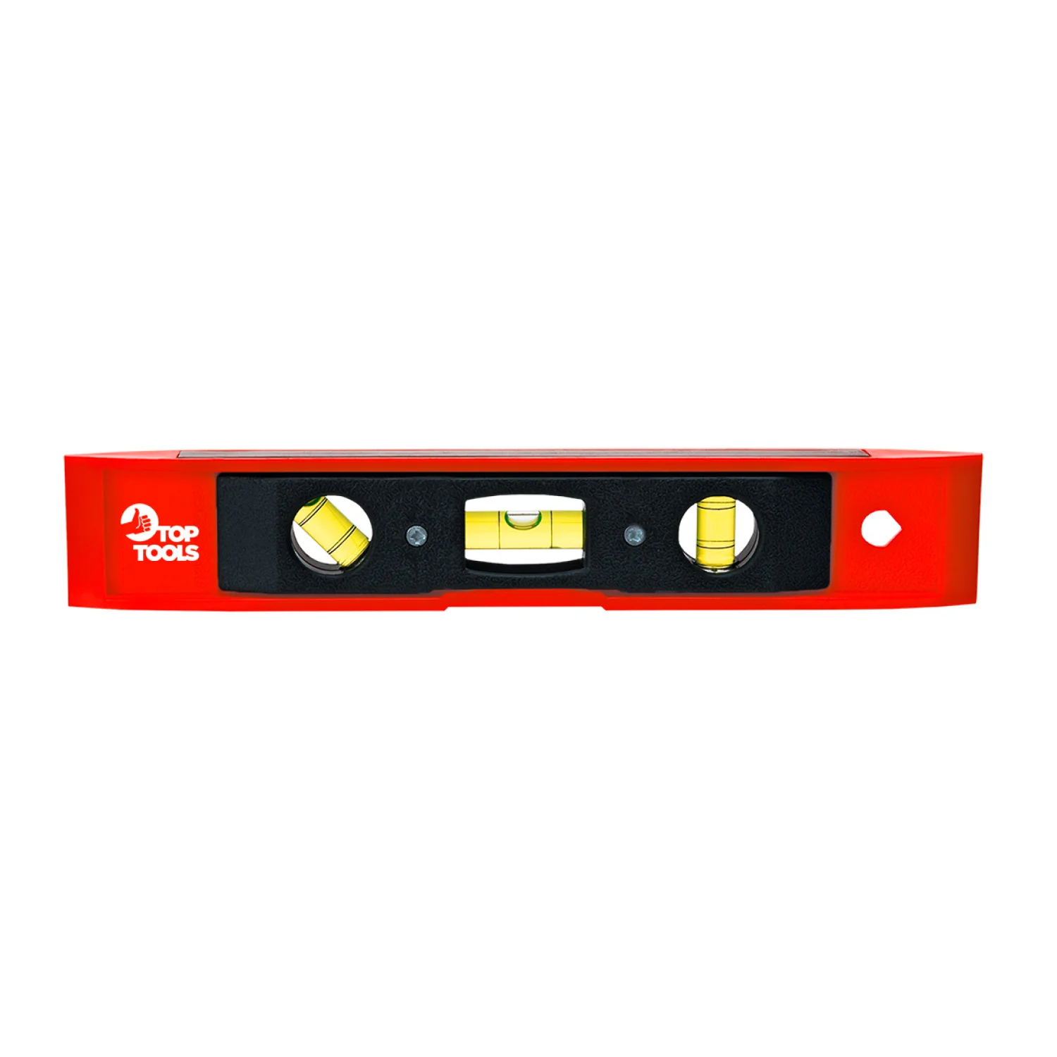 Top Tools Torpedó vízmérték 230mm, 3 libella, mágneses, min. rendelés: 6db mérőeszköz