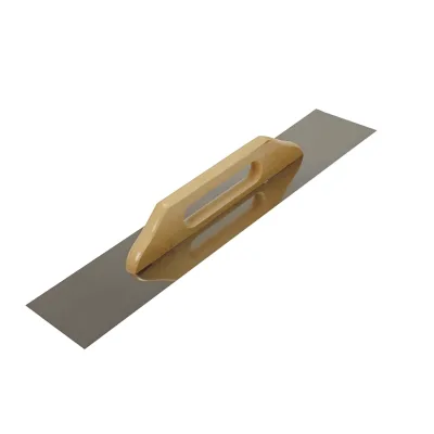 TOPEX Acél simító, rozsdamentes, 680x130mm, fa markolat építőipari kéziszerszám