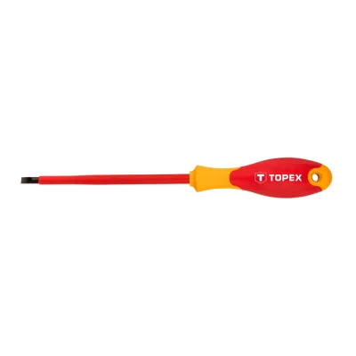 TOPEX Csavarhúzó 1000V szigetelt 5.5x125 lapos csavarhúzók és bitfej