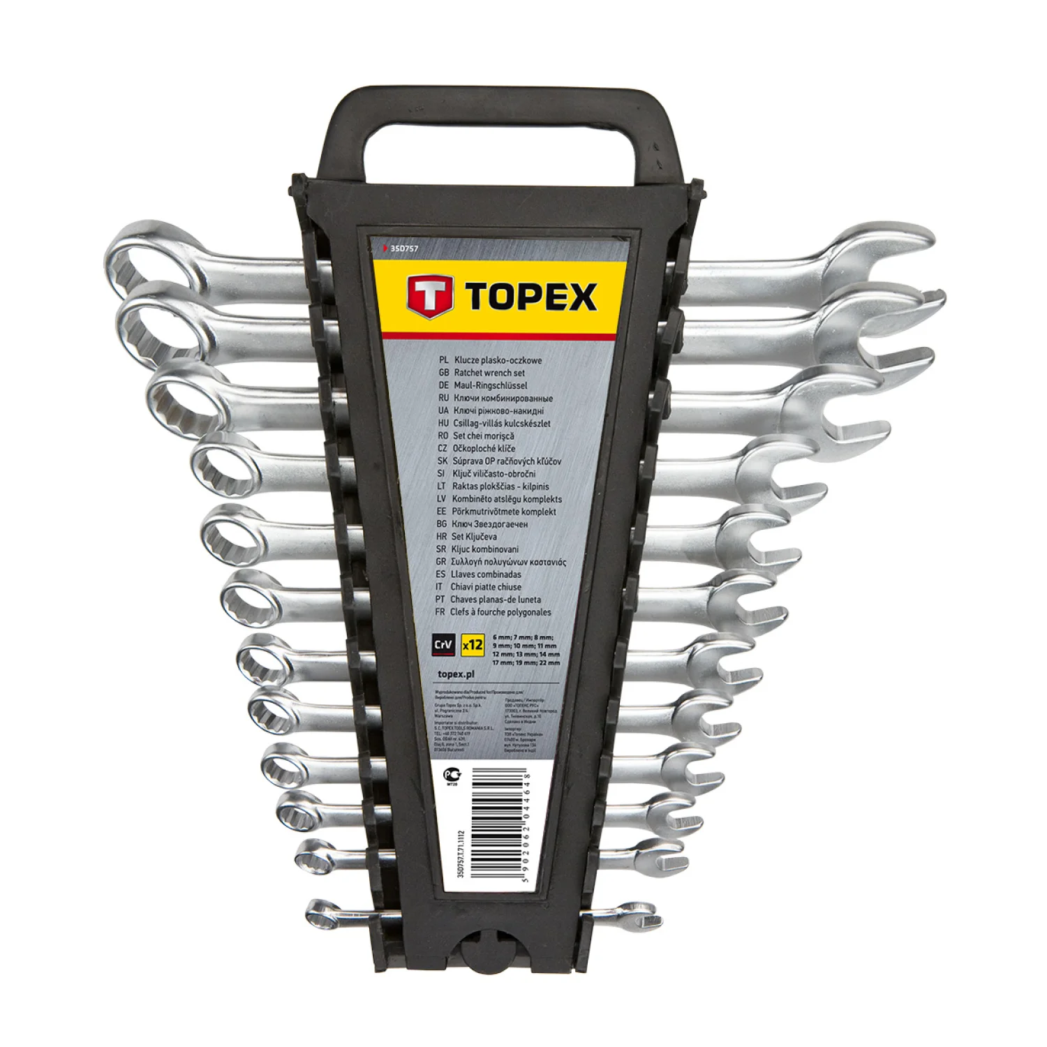 TOPEX Csillag-villáskulcs készlet 6-22mm, 12db