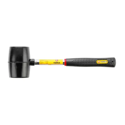 TOPEX Gumikalapács 60mm 450g, fémnyéllel kalapácsok és véső