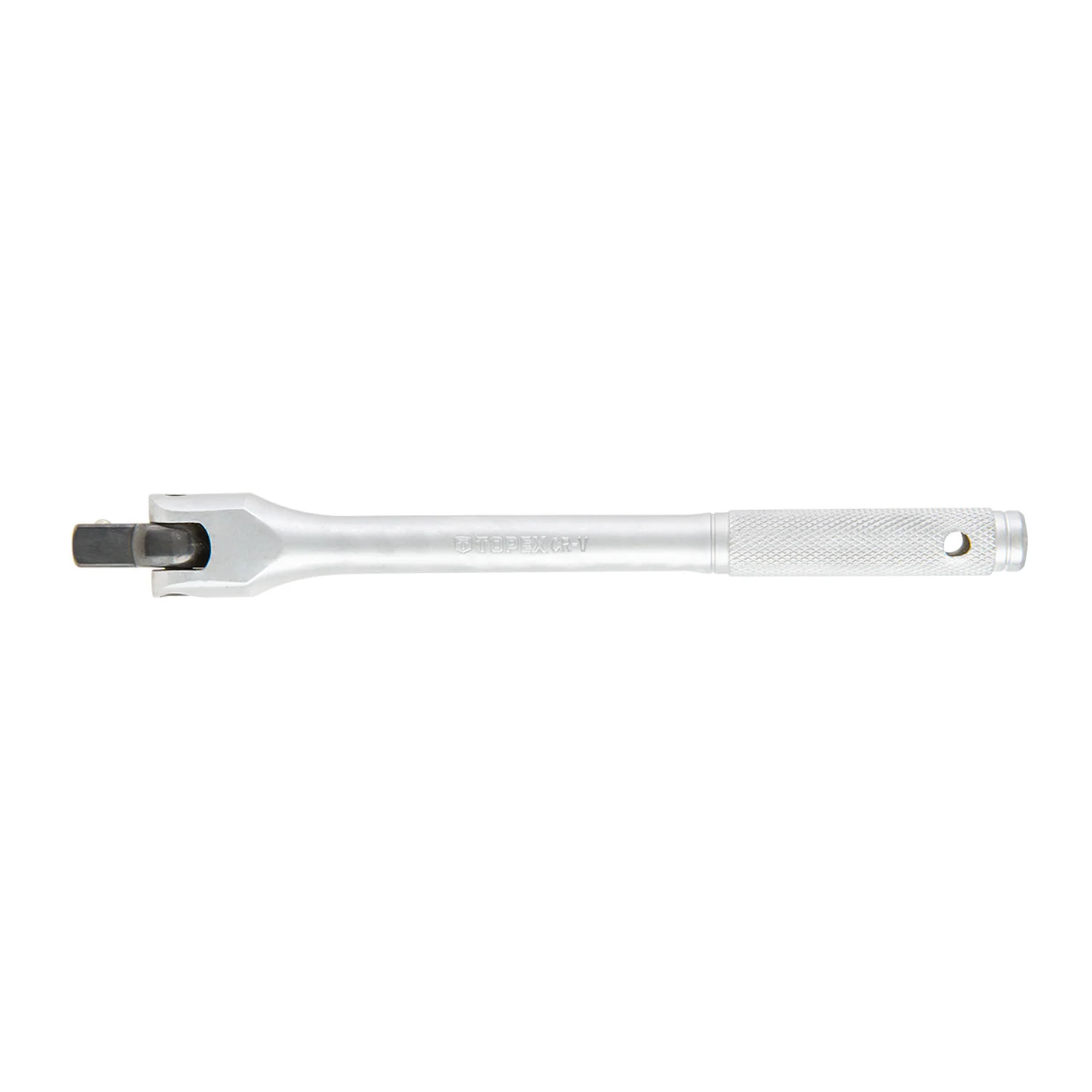 TOPEX Hajtókar flexibilis fejjel, csuklós, 1/2" 250mm kulcs