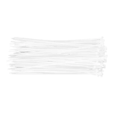 TOPEX Kábelkötegelő, gyorskötöző, 2.5mmx200mm, fehér, 100db, min. rendelés: 5cs villanyszerelő szerszám