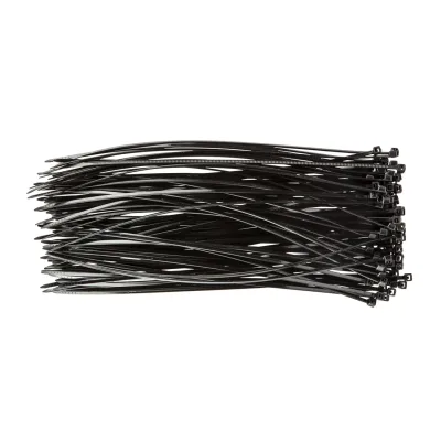 TOPEX Kábelkötegelő, gyorskötöző, 2.5mmx200mm, fekete, 100db, min. rendelés: 5cs villanyszerelő szerszám