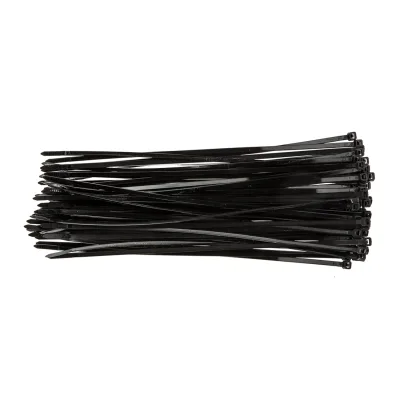 TOPEX Kábelkötegelő, gyorskötöző, 4.8mmx300mm, fekete, 75db villanyszerelő szerszám