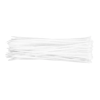 TOPEX Kábelkötegelő, gyorskötöző, 4.8mmx370mm, fehér, 75db villanyszerelő szerszám