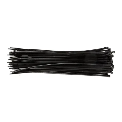 TOPEX Kábelkötegelő, gyorskötöző, 4.8mmx370mm, fekete, 75db villanyszerelő szerszám