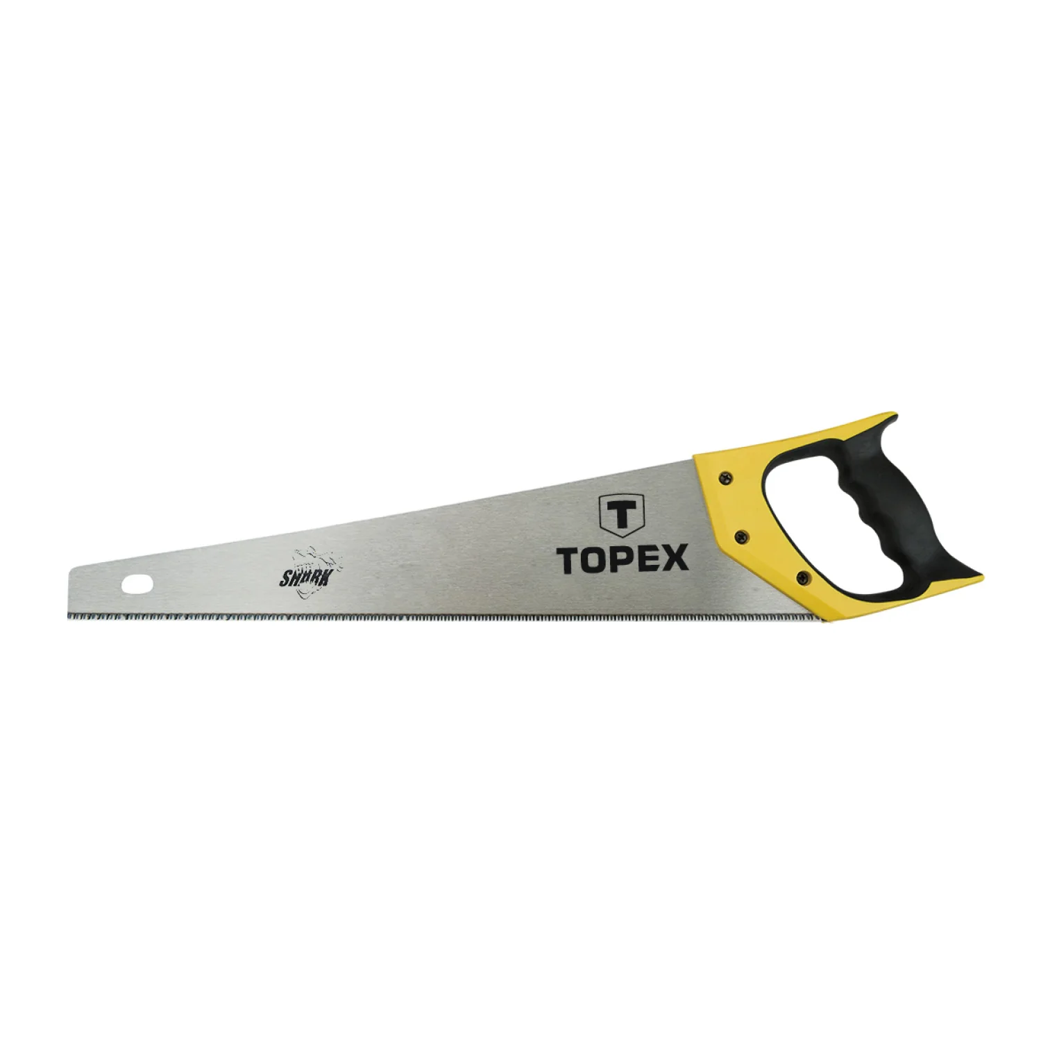 TOPEX Kézifűrész 450mm, 11TPI, Shark, 3 élű élezés vágószerszám