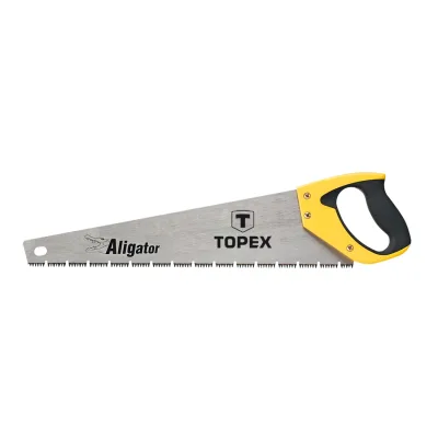 TOPEX Kézifűrész 450mm, 3-as élezés, 7TPI, Aligator vágószerszám