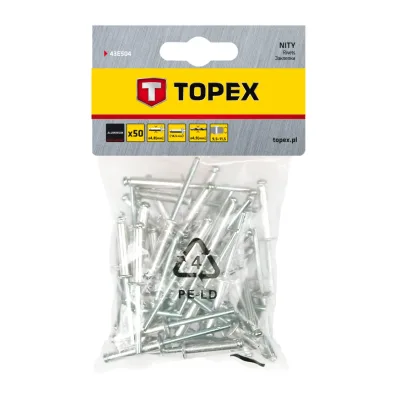 TOPEX Popszegecs 4.8x14mm, 50db, min. rendelés: 5cs