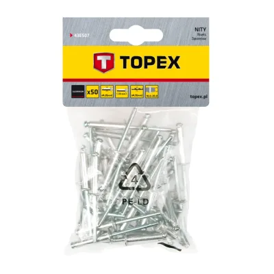 TOPEX Popszegecs 4.8x23mm, 50db, min. rendelés: 5cs