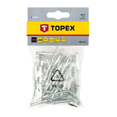 TOPEX Popszegecs 4x8mm, 50db, min. rendelés: 5cs