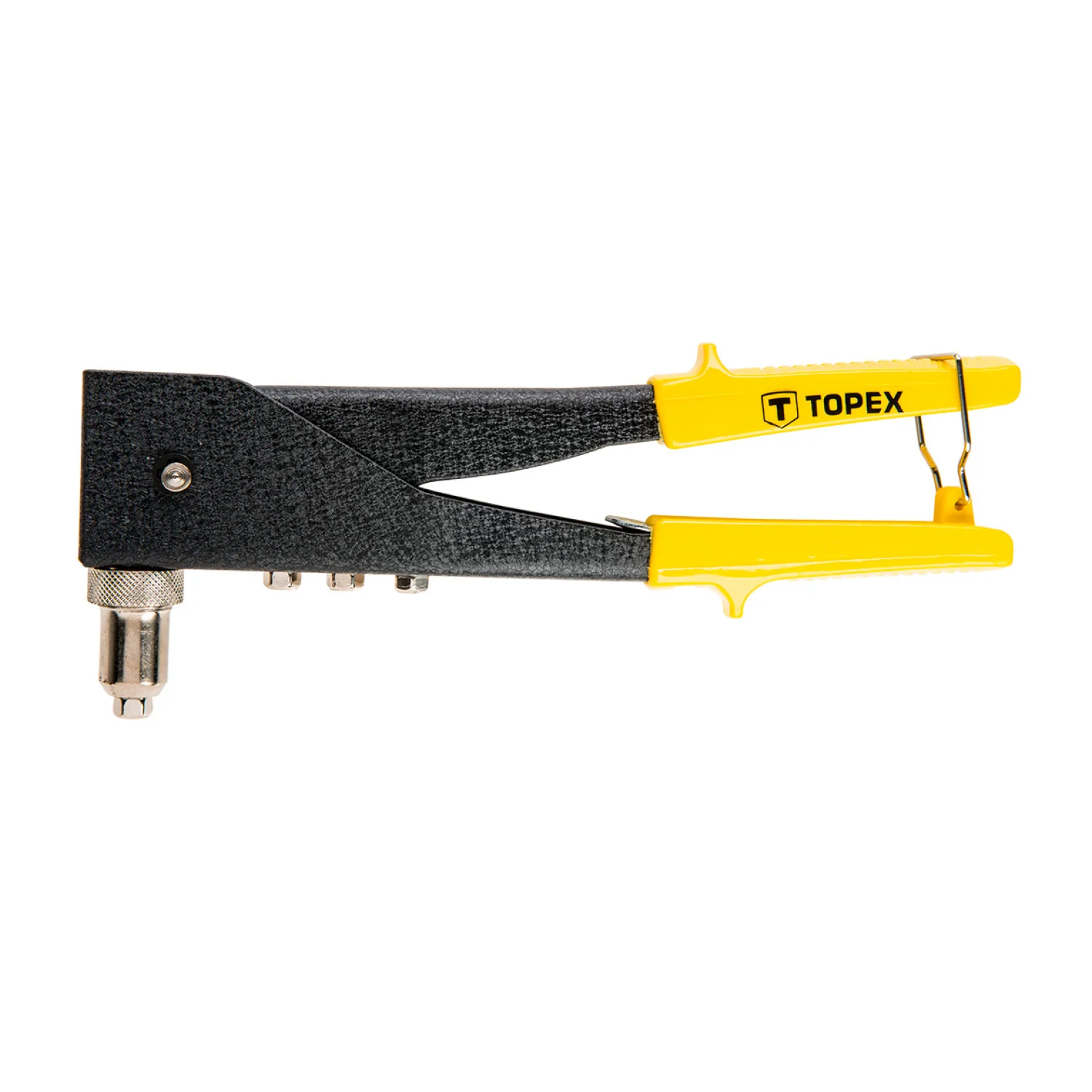 TOPEX Popszegecshúzó 270mm, kétirányú fejbeállítás, 2.4, 3.2, 4, 4.8mm fogók és csípőfogó