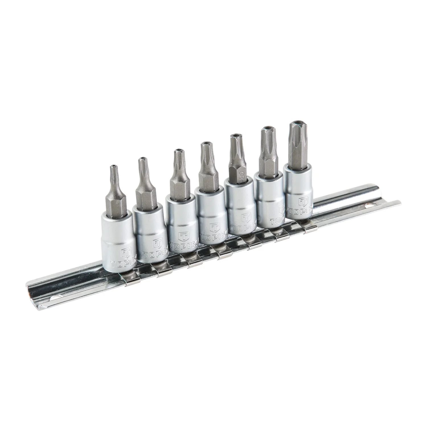TOPEX Torxbitkészlet 7db, T10-39 kulcs
