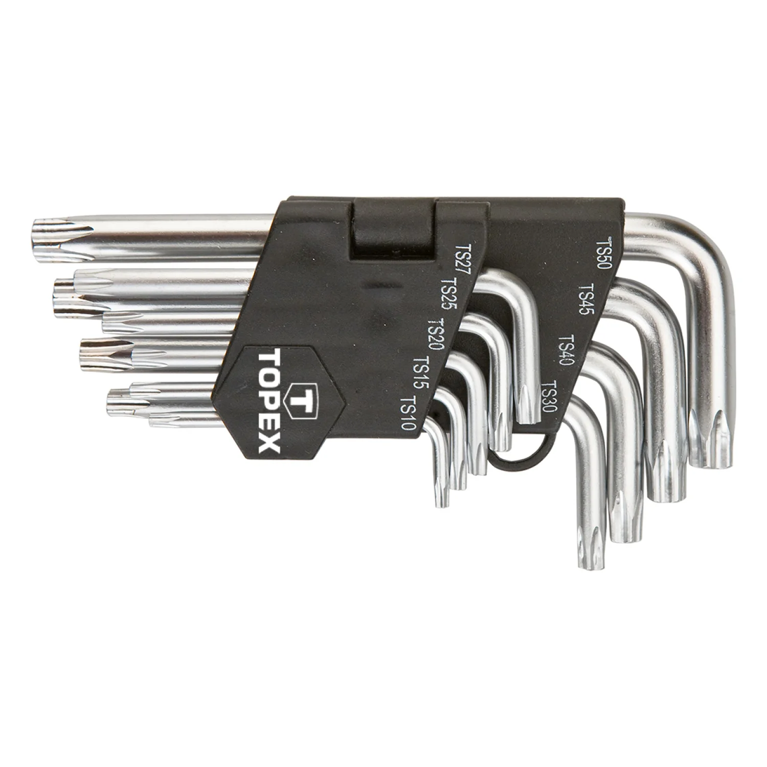 TOPEX Torxkulcs (ötágú) készlet TS10-50, lyukas, 9db