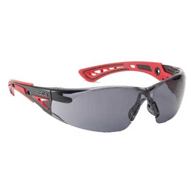 Védőszemüveg bolle rush (sötétített) BLACK/RED