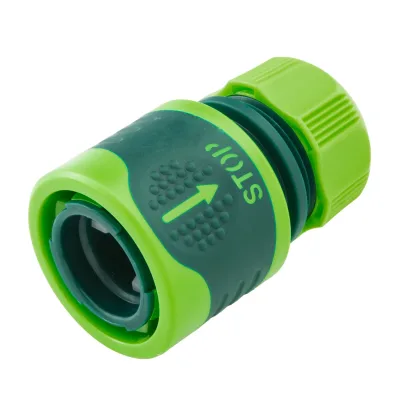 VERTO 30db tömlő gyorscsatlakozó 1/2" vízstoppos, kétkomponensű, kínálódobozban