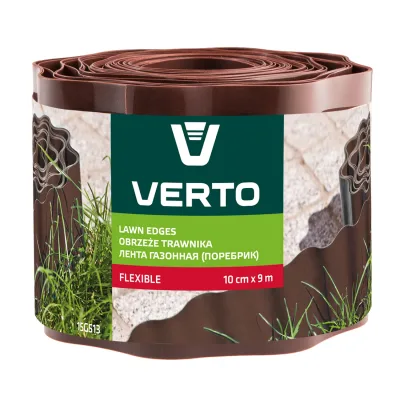 VERTO Ágyásszegély 10cm, 9m, barna kerti kiegészítő