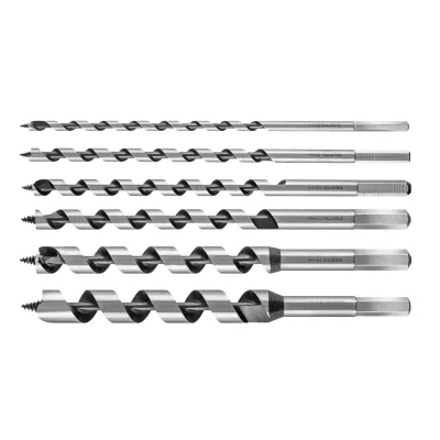 VERTO Fafúró készlet, spirál, 230mm, 6db fúrószár