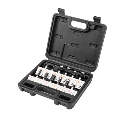 VERTO Felsőmaró készlet 12db, 8mm felsőmaró-tartozék