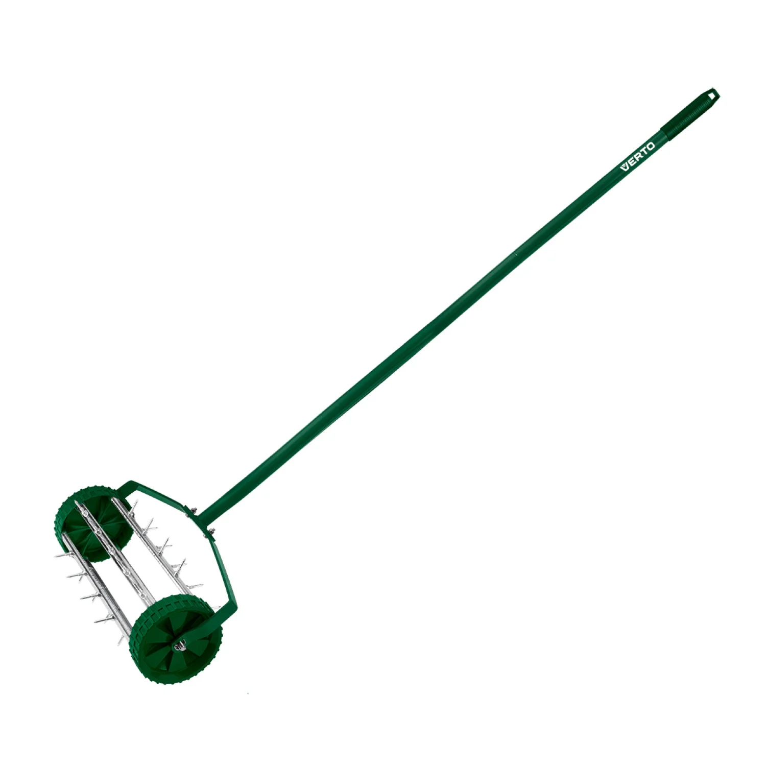 VERTO Fűszellőztető, gyepszellőztető, kézi, 27 tüske, 15cm dobátmérő kerti kiegészítő