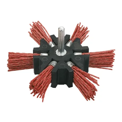 VERTO Műanyagszálas nylon körkefe 100mm csapos drótkorongok és