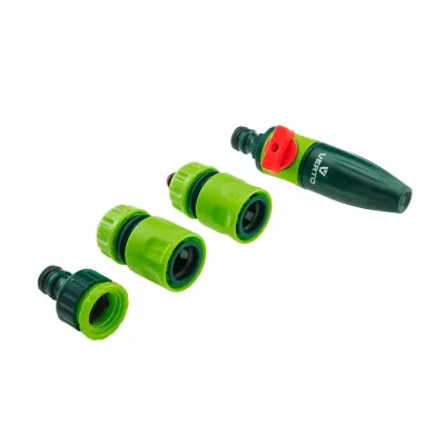 VERTO Öntözőfej csatlakozókkal 1/2", 4db