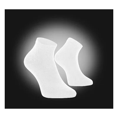 VM Footwear BAMBOO SHORT MEDICAL Special antibacterial socks white