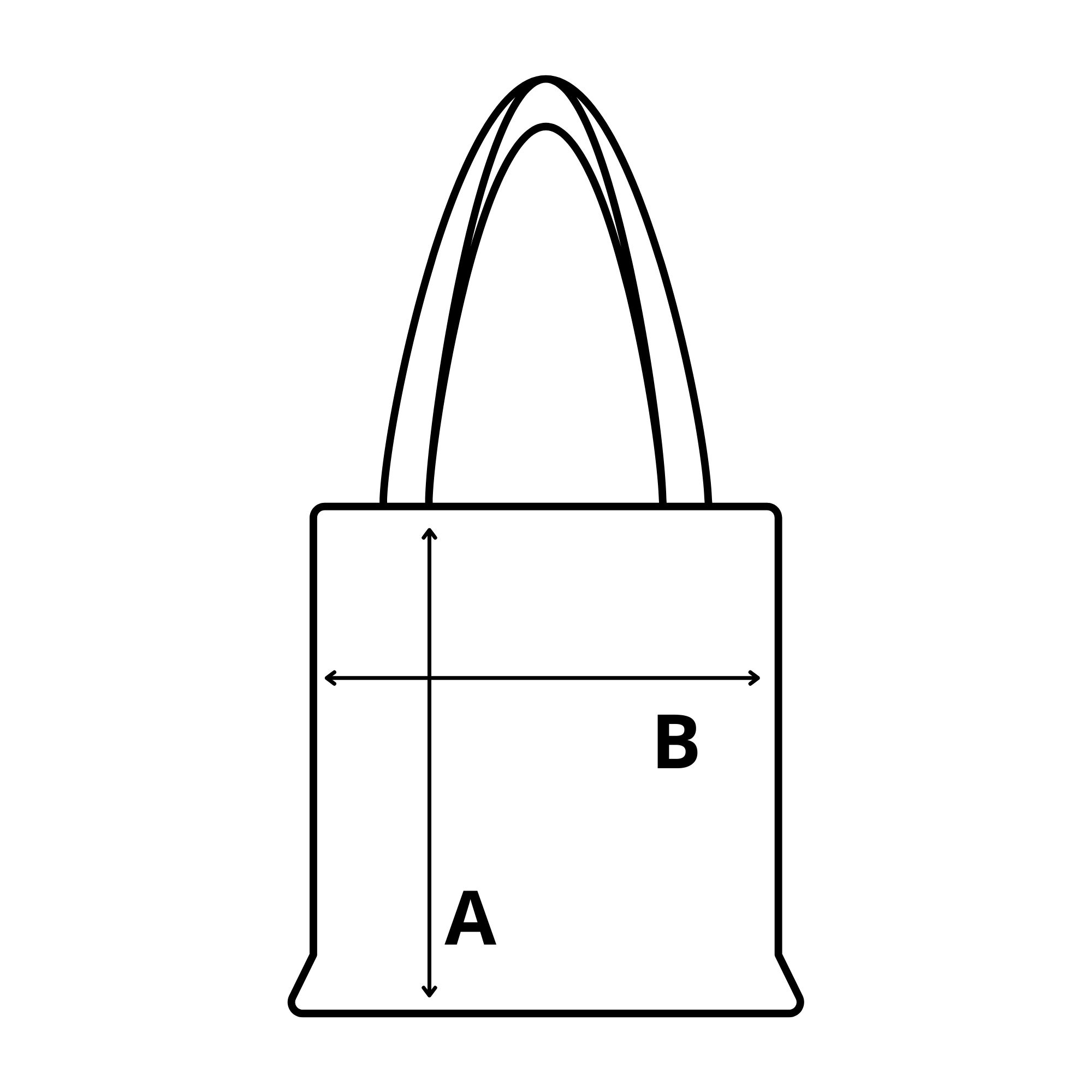 COTTON CANVAS TOTE mérési pontjai